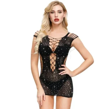 Midnight Stocking Sparkle Dress