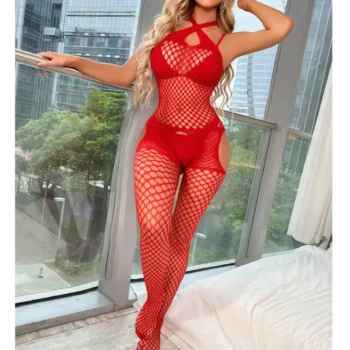 Scarlet Desire Fishnet Bodysuit