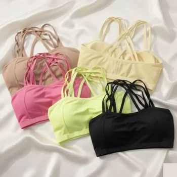 Seamless Cross-Strap Comfort Bralette – Pack of 3