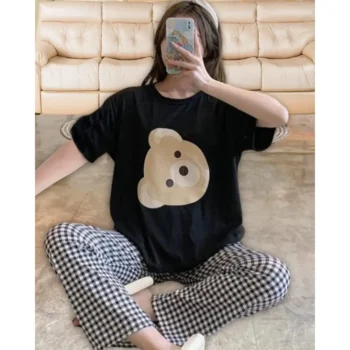 Cute Printed Ladies Night Suit